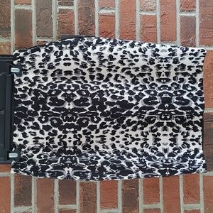 Mossimo Animal Print Pencil Skirt Size 10